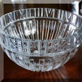G01. Tiffany & Co. crystal Atlas bowl. 6”h x 10”w - $75 
